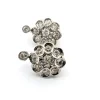 Boucles d'oreilles en platine avec diamants