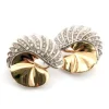 Boucles d'oreilles en platine et or avec diamants