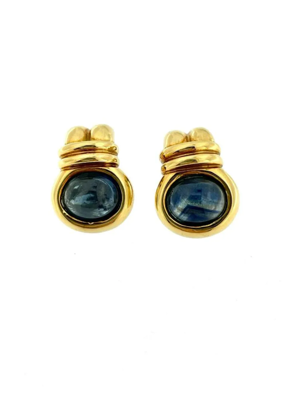 Boucles d'oreilles et pendentif saphirs de Ceylan certificat IGI