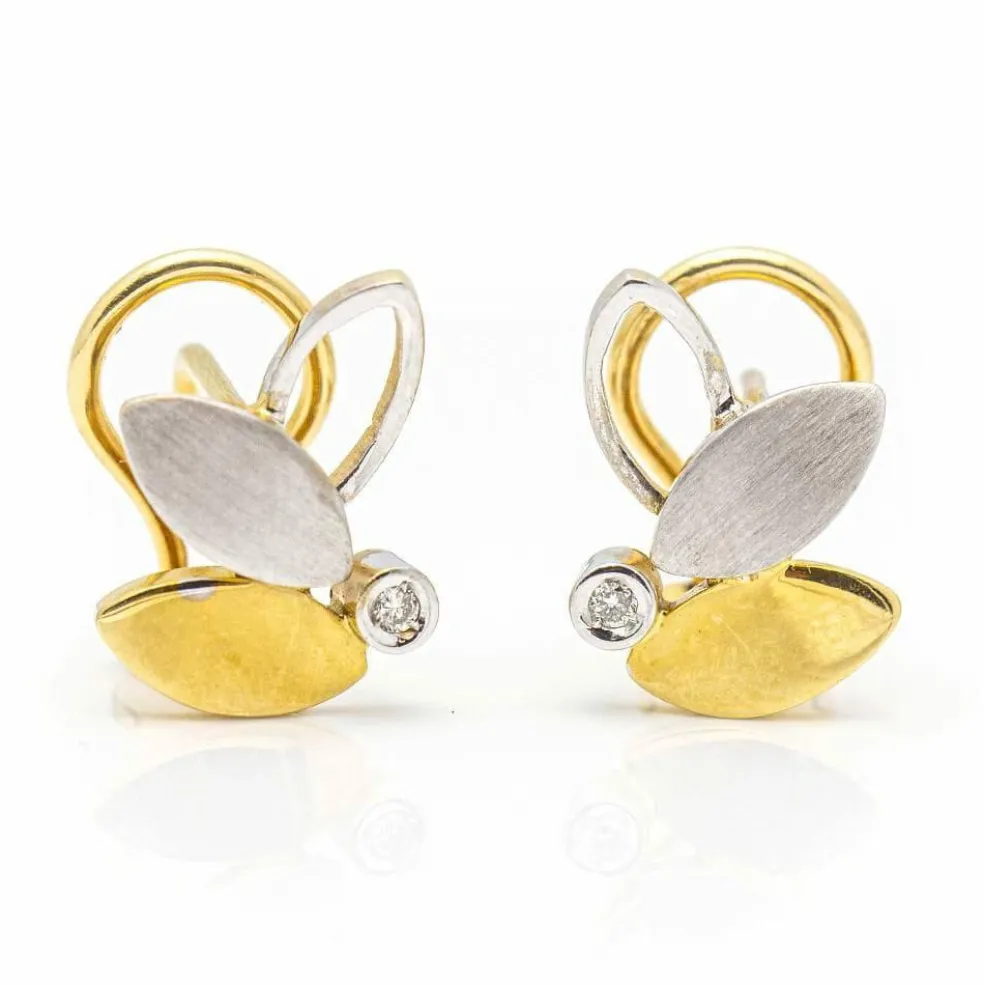 Boucles d'oreilles Feuille 2 Ors