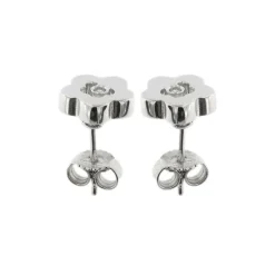 Boucles d'oreilles fleurs avec diamants