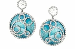 Boucles d'oreilles Fulvio Mello Circle Or blanc Diamants