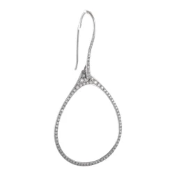Boucles d'oreilles Goutte ajourée Diamants