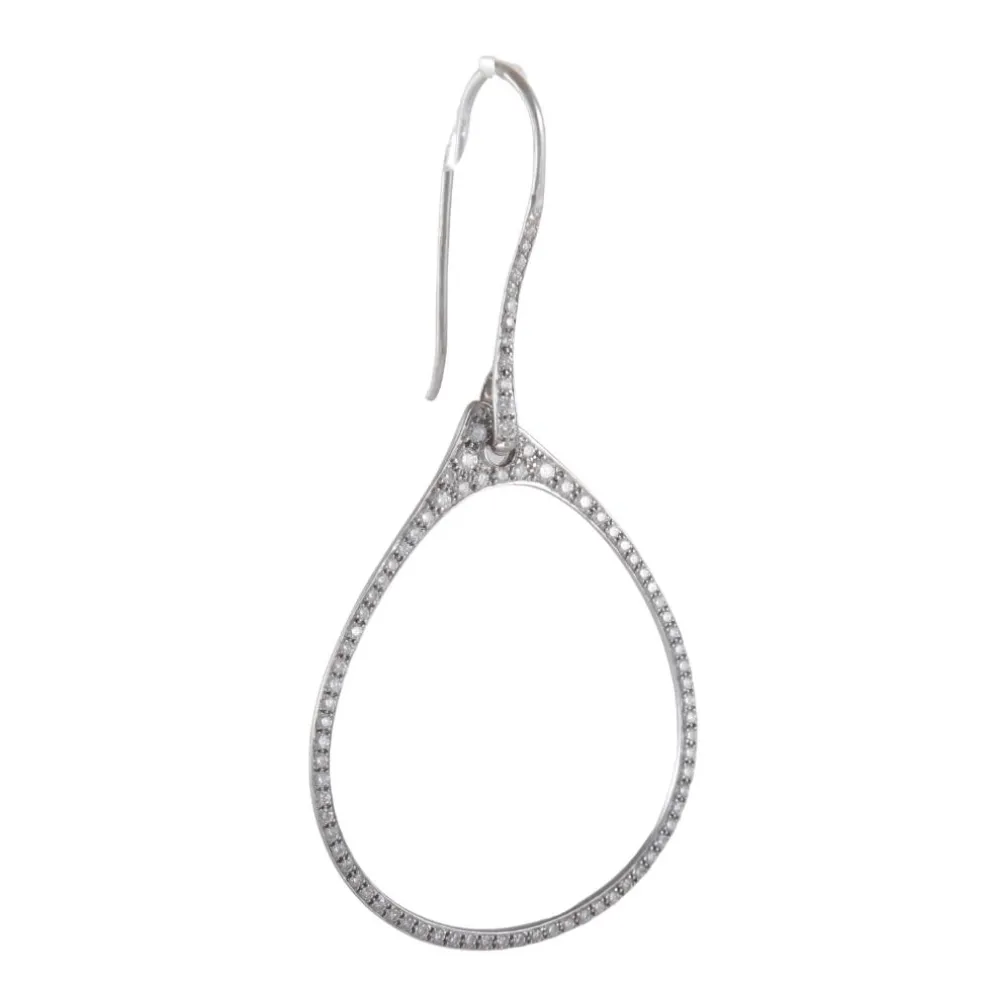 Boucles d'oreilles Goutte ajourée Diamants