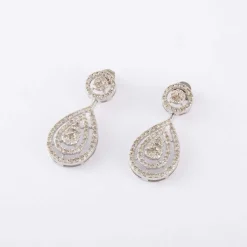 Boucles d'oreilles Goutte Diamants