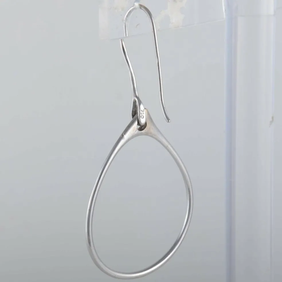 Boucles d'oreilles Goutte ajourée Diamants