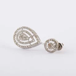 Boucles d'oreilles Goutte Diamants