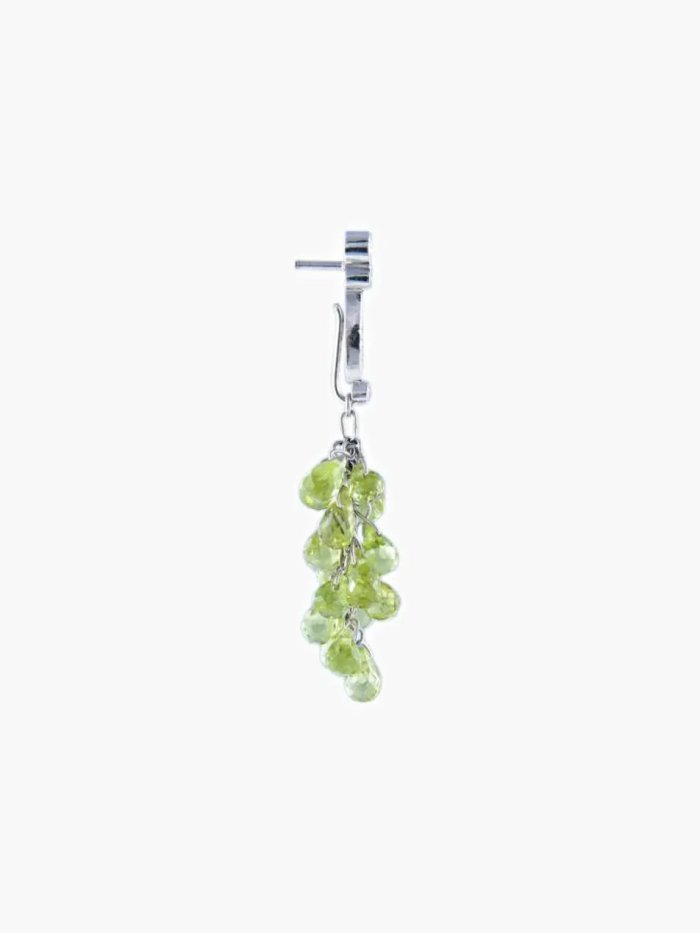 Boucles d'oreilles gouttelettes péridots