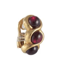 Boucles d'oreilles Grenats cabochon