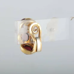 Boucles d'oreilles Grenats cabochon