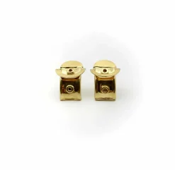 Boucles d'oreilles Huggie italiennes en or 18 carats