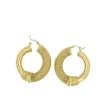 Boucles d'oreilles italiennes modernes en or jaune