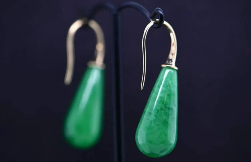 Boucles d'oreilles jade