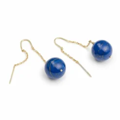 Boucles d’Oreilles Lapis-Lazuli & Or Jaune
