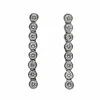 Boucles d'oreilles Ligne Or blanc Diamant