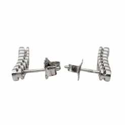 Boucles d'oreilles Ligne Or blanc Diamant