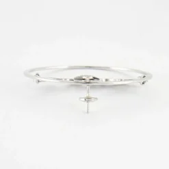 Boucles d'oreilles LOVE YOU en or blanc, diamants