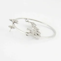 Boucles d'oreilles LOVE YOU en or blanc, diamants