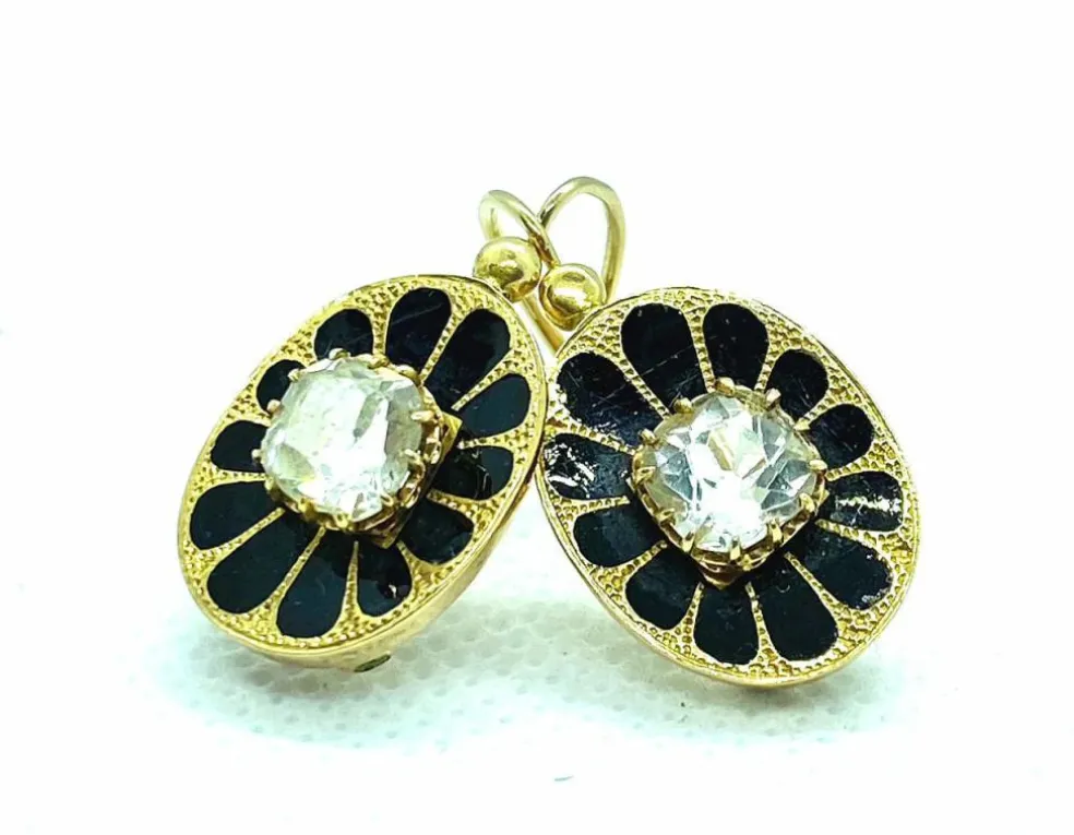 Boucles d'oreilles émaillées