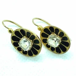 Boucles d'oreilles émaillées