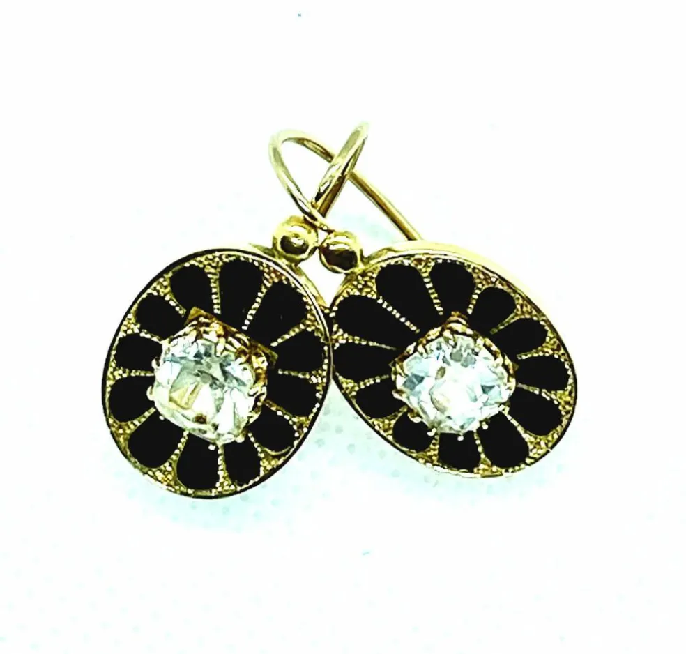 Boucles d'oreilles émaillées