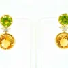 Boucles d'oreilles Mangiarotti avec quartz et diamants
