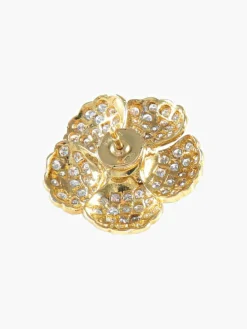 Boucles d'oreilles Marguerite Emeraudes Diamants