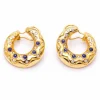 Boucles d'oreilles MEDIALUNA en or jaune et diamants