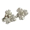 Boucles d'oreilles modernes en or blanc du 20e siècle avec diamants certifiés HRD