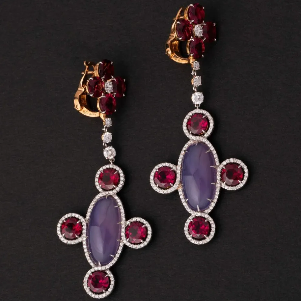 Boucles d'oreilles moderne