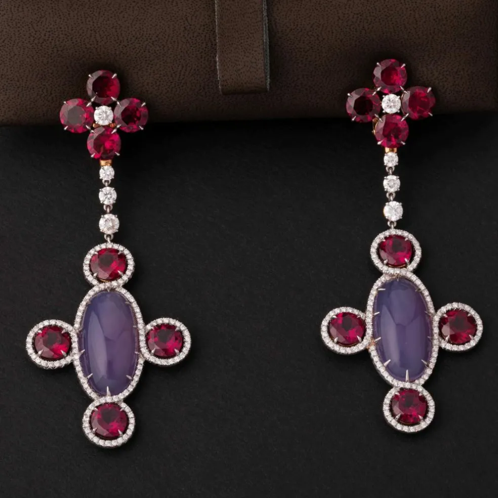 Boucles d'oreilles moderne