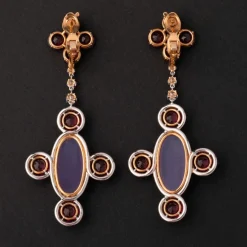 Boucles d'oreilles moderne