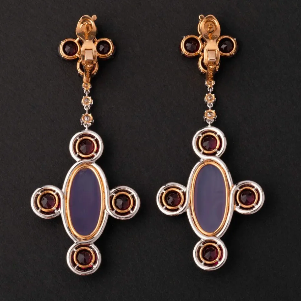Boucles d'oreilles moderne