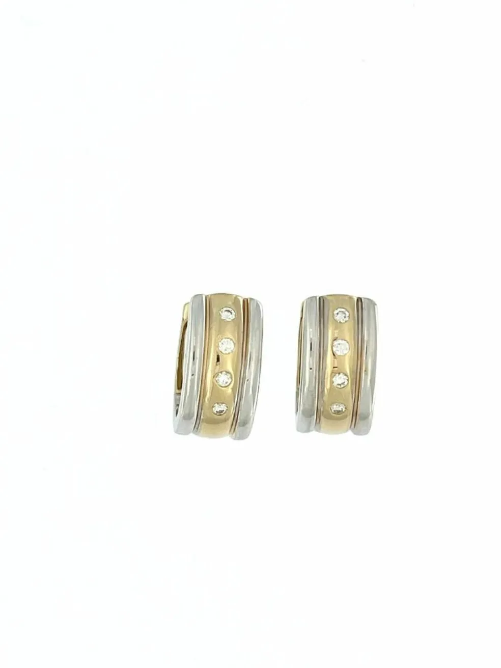 Boucles d'oreilles Moncara en or avec diamants