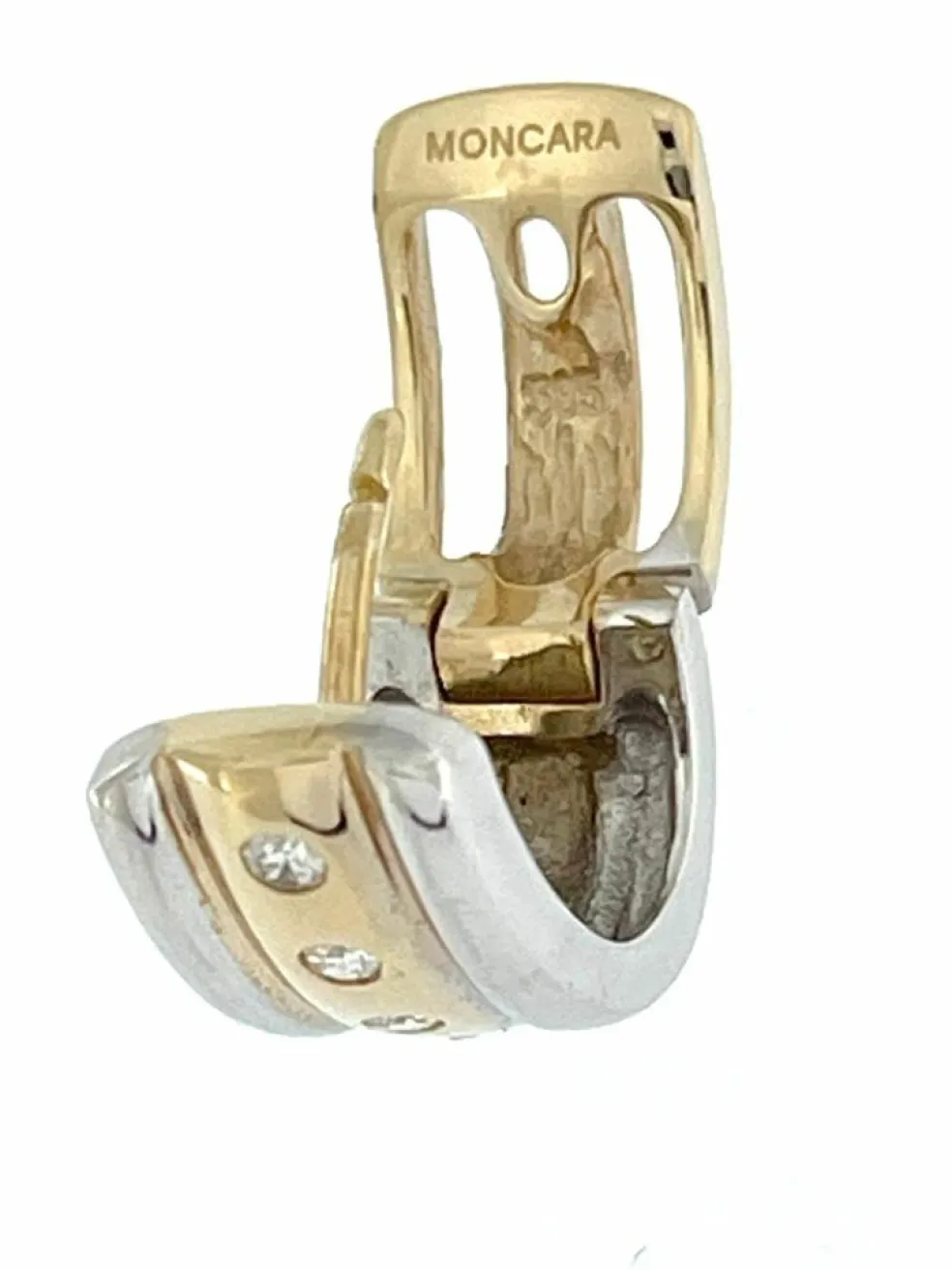 Boucles d'oreilles Moncara en or avec diamants