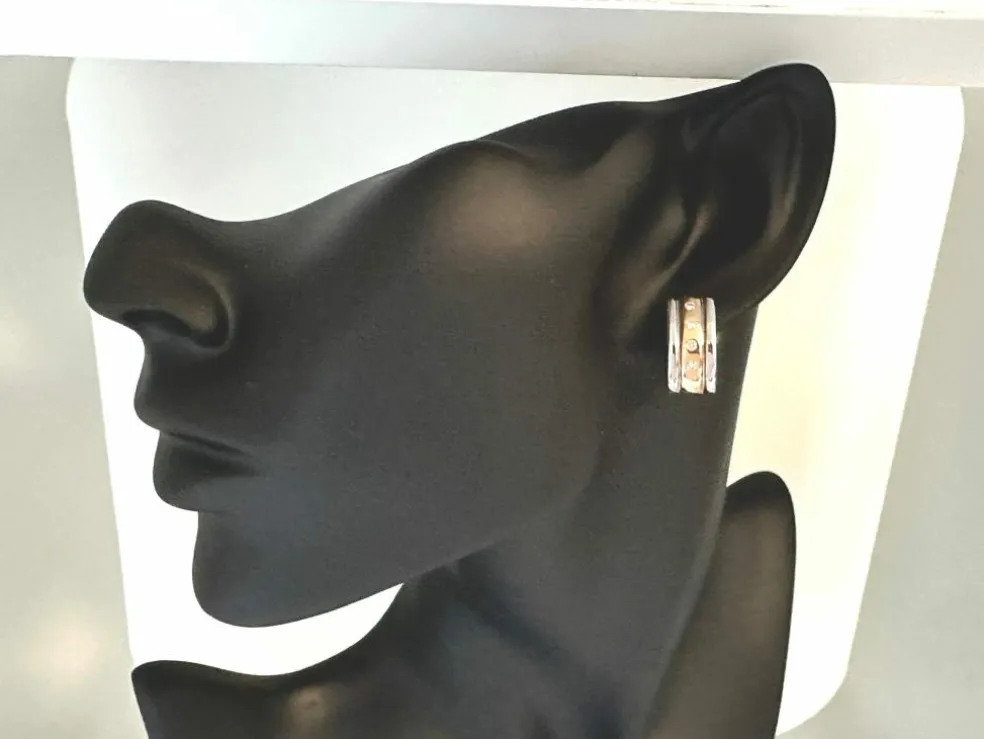 Boucles d'oreilles Moncara en or avec diamants