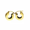 Boucles d'oreilles motif sablé