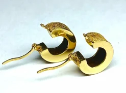 Boucles d'oreilles motif sablé