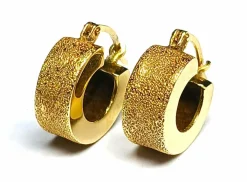 Boucles d'oreilles motif sablé