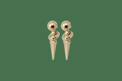Boucles d'oreilles Métropolis en or jaune