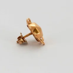 Boucles d'oreilles Napoléon III Or Rose