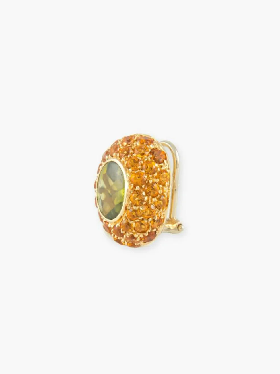 BOUCLES D'OREILLES OR & CITRINE