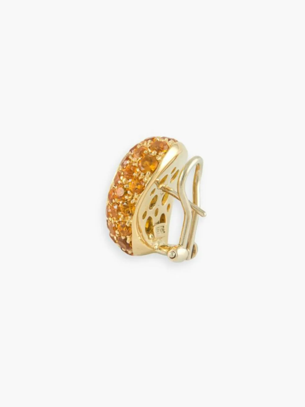 BOUCLES D'OREILLES OR & CITRINE