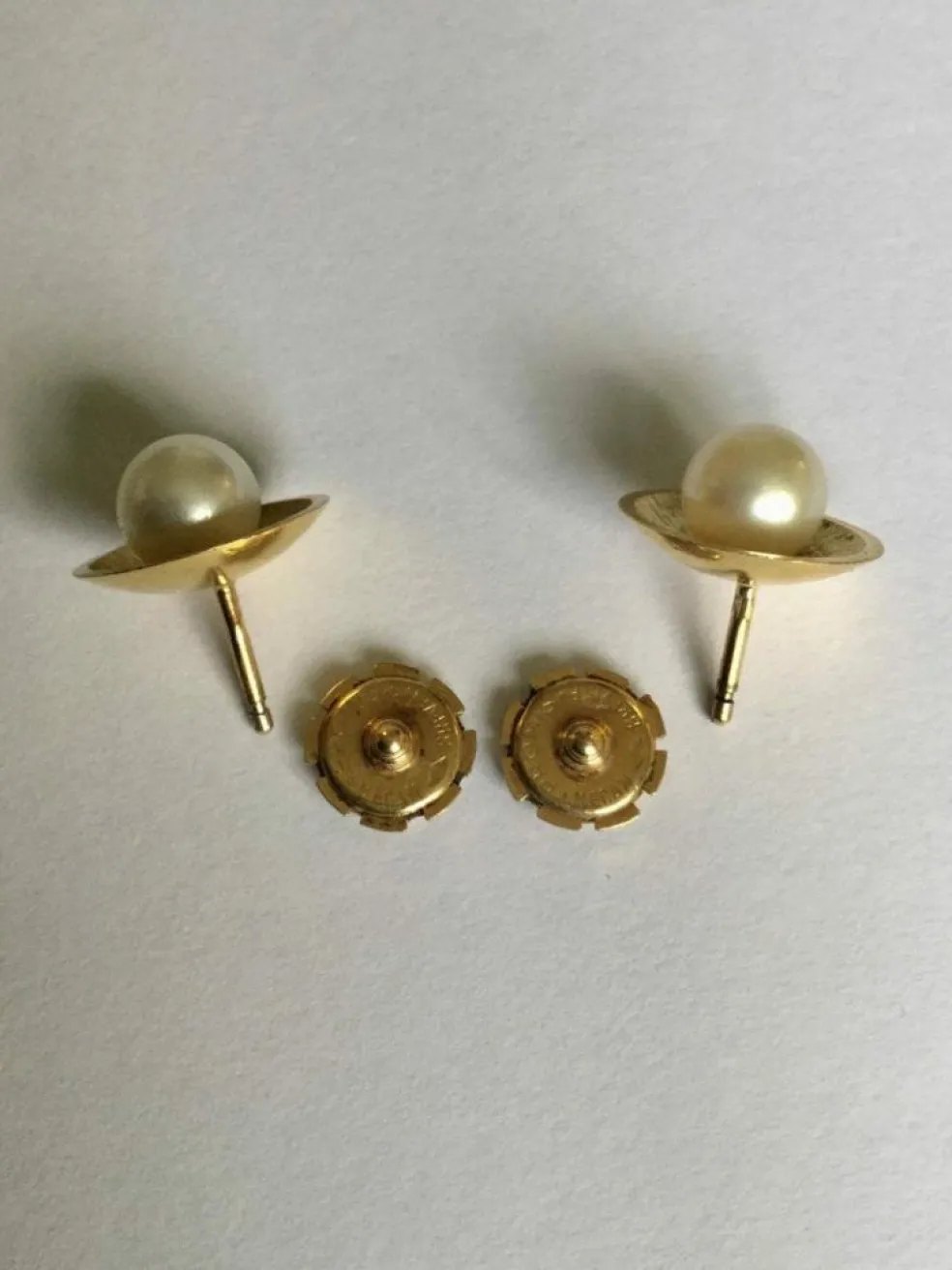 Boucles d'oreilles Or & perles