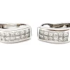 Boucles d'oreilles Or blanc Diamant