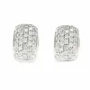 Boucles d'oreilles or blanc et diamants