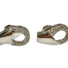 Boucles d’oreilles or blanc et diamants