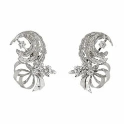 Boucles d'oreilles Or blanc Diamant