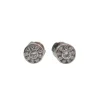 Boucles d'oreilles or blanc diamants
