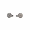 Boucles d’oreilles or blanc serties de diamants